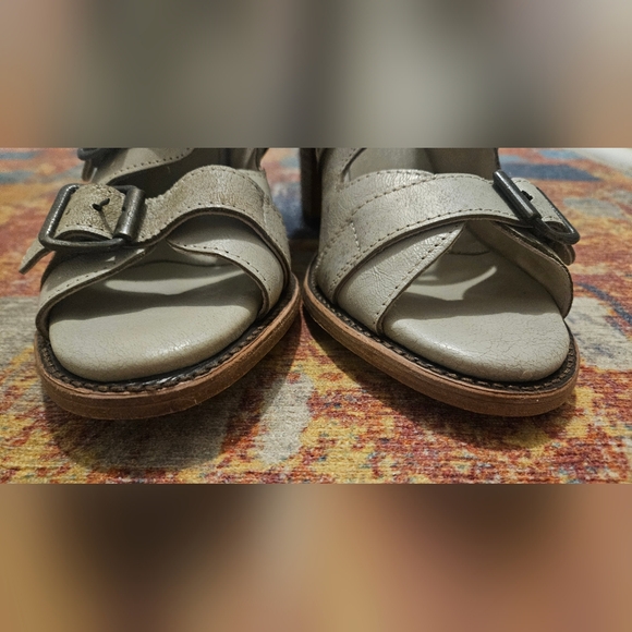 Freebird by Steven Quail Bootie Sandal Open Toe Boho Distressed Size 12 - Picture 10 of 16